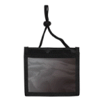 20071 – Horizontal 3 Pocket Nylon Badge Holder with Neck Cord