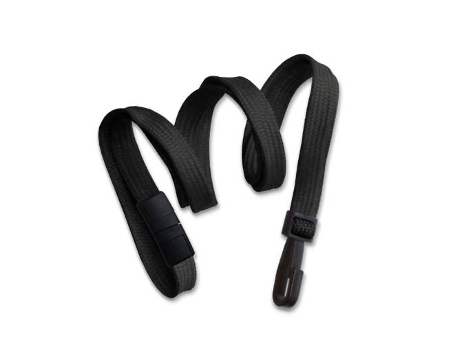 Breakaway Lanyard with Narrow Plastic Hook – 12 Colors – 50005