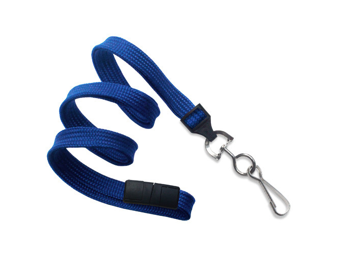 Flat Metal Swivel Hook Breakaway Lanyard – 11 Colors – 50006
