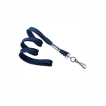 Non-Breakaway Lanyard with Swivel Hook, Navy Blue