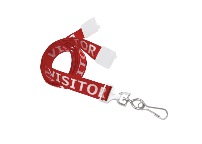 Breakaway 5/8″ Width Lanyard with VISITOR – 5092101